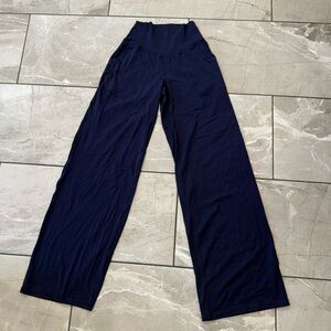 Aerie Dark Blue Wide-Leg Pants